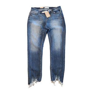 NWT BKE Women's Denim Payton Medium Wash Mid-Rise Ankle Skinny Size 30
